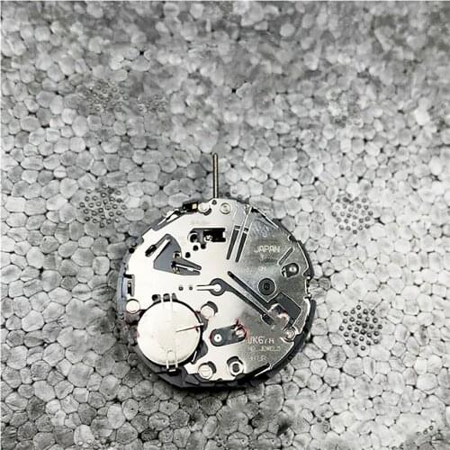 Watch Movement &Adjusting Stem&Battery For VK Series VK67 VK67A Quartz Chronograph Movement 6 Pin Watch Repair Parts Accessories