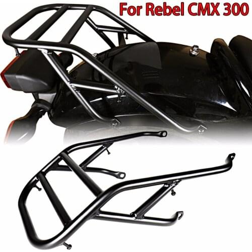 Black Rear Fender Luggage Rack For Honda 2017-2018 Rebel CMX 300 500 Models