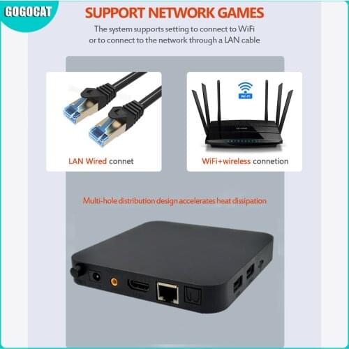 Emulator Fighting Box 3D 4K 64bit HD Mini Arcade Video Game Console Retro 5000+ Game for Super Nintendo for N64 for PSP for PS1