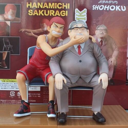 Slam Dunk GK Anzai Head Coach Hanamichi Sakuragi pvc Figure 16cm