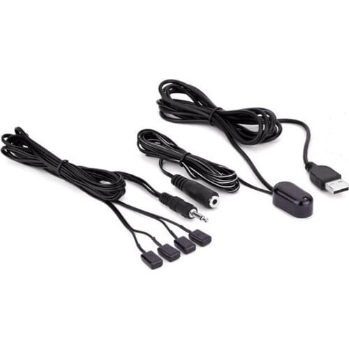 IR Extender 1receiver 4emitters Repeater System Infrared Remote Control Audio / Video Players IR Receiver