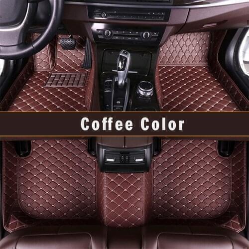 Custom Leather Car Floor Mats For BMW 5 Series Convertible 2011 2012 2013 2014-2016 Carpet Mats Auto Parts Interior Accessories