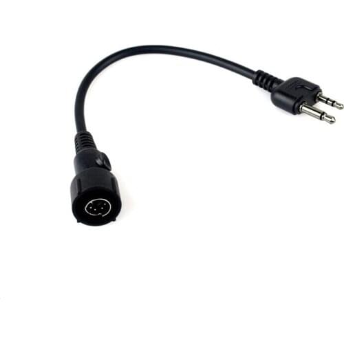 Cable For Military Bone Conduction Tactical Headphone Noise Cancelling Headset For Midland G5 G6 G7 G8 G9 GXT550 GXT650 LXT80