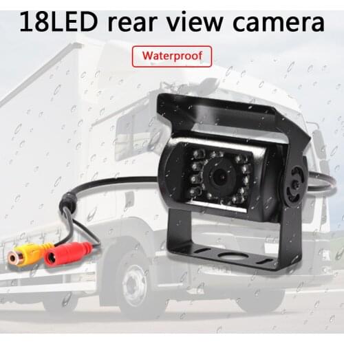 Truck Car Rear View Camera 18 LED Waterproof HD Night Vision Reversing Auto Parking Monitor for Bus Van Vehicle Backup Camera
