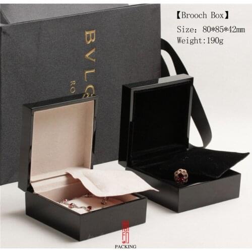 9*9.5*5cm Paint Portative Upmarket Square Black Boxes Jewelry Box for Earring ring snap jewelry or Any Jewelry GIift