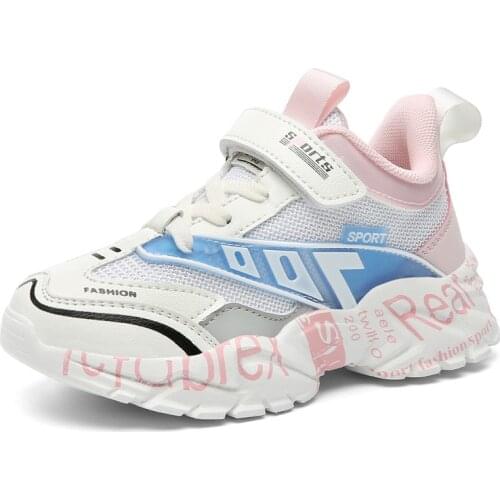 Zapatillas niños de 8 a 14 años Casual Running Childrens Sneakers Trend Sports Shoes Autumn 2021 New Breathable Soft Sole Mesh