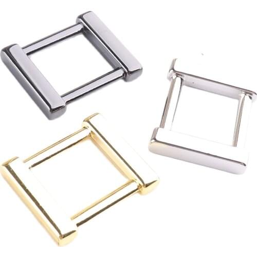 Metal buckle 16mm(2/3inch) Adjust hebillas for Belt Shoes Bag Snap Rectangle Ring Leather Craft Handmade DIY Hebilla cinturon