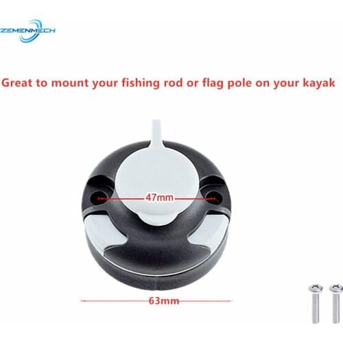 Kayak Fishing Boat Mount Base Flag Pole Sea Fishing Rod Support Holder Multipurpose Base Tackle Marine Accessories Rubber Canoe