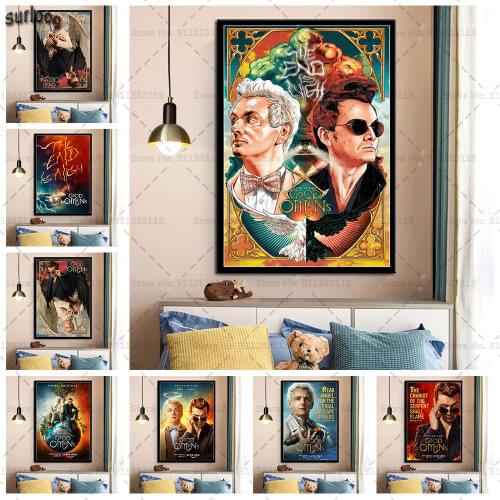 Good Omens Neil Gaiman Posters and Prints TV Series Wall Art Pictures Poster Canvas Painting for Home Decoration