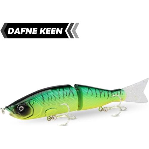 Dafne Keen Fishing Lures 165mm 55g Minnow Wobblers ABS Body with Soft Tail SwimBaits soft lure for pike and bass