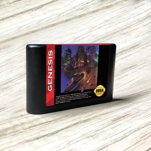 Rock n' Roll Racing - USA Label Flashkit MD Electroless Gold PCB Card for Sega Genesis Megadrive Video Game Console