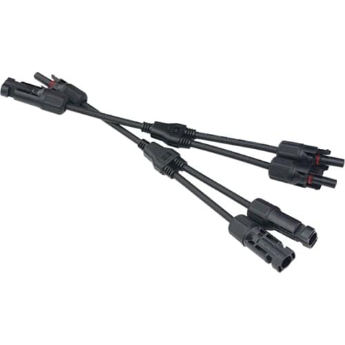 2 IN1 Solar Connector PV Connector Male to Female Solar Parallel Connector DIY Solar Kits System