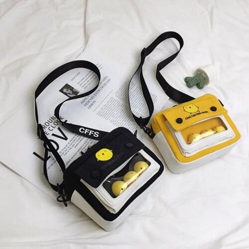 Crossbody Bags for Women 2019 New Hot Fashion Female Casual Canvas Handbags Shoulder Bags Messenger Bags with Cartoon Duck Dolls