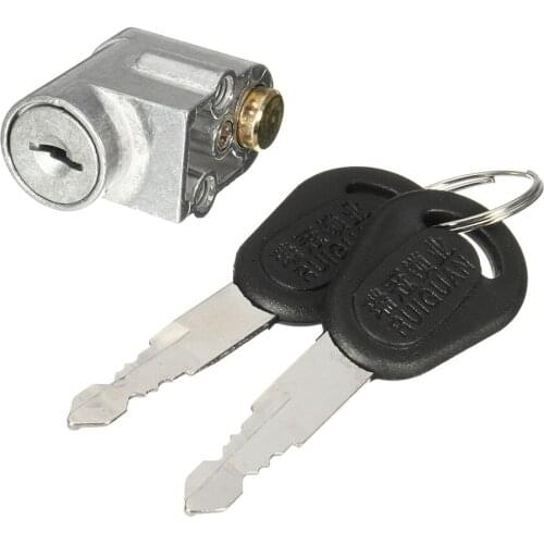 .Ignition Switch Battery Safety Lock For Motorcycle Electric Bike Scooter +2 Keys