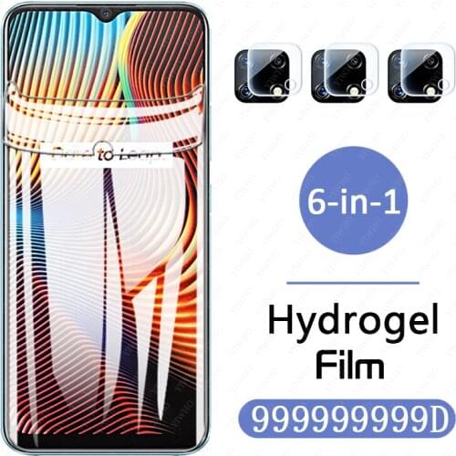 Screen Protector For oppo realme 7i global Full Cover Hydrogel Film on realme 7 i realme7i 6.5" real me realmy 7i lens glass