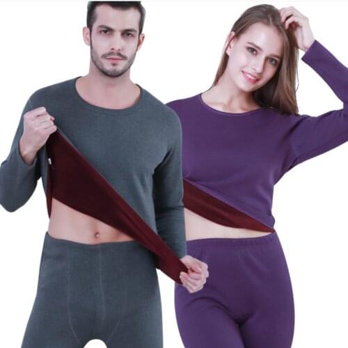 Womens Thermal Underwear Longjhon Winter Underwear Men Thermoactive Long Sleeve Inner Wear Set O Neck Long John Termico Warm
