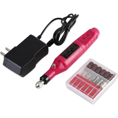 1Set Professional Electric Nail Drill Machine Kit Manicure Machine Nail Art Pen Pedicure Nail File Nail Art Tools Kit 20Arl27
