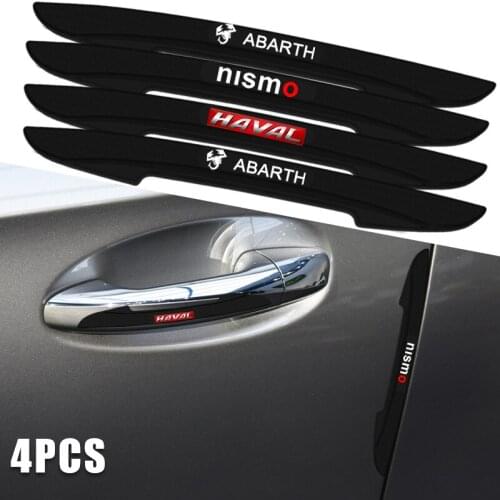 4pcs Car Anti-collision Security Protection Stickers For Mitsubishis Lancer 7 8 I200 Pajero 2 4 Montero Outlander ASX L200 EVO