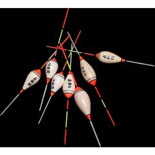5 Pcs/Set Fishing Floats Balsa Wood Floats Multi Size Long Tail Fishing Float Portable Outdoor Fishing Tool Accessories Durable
