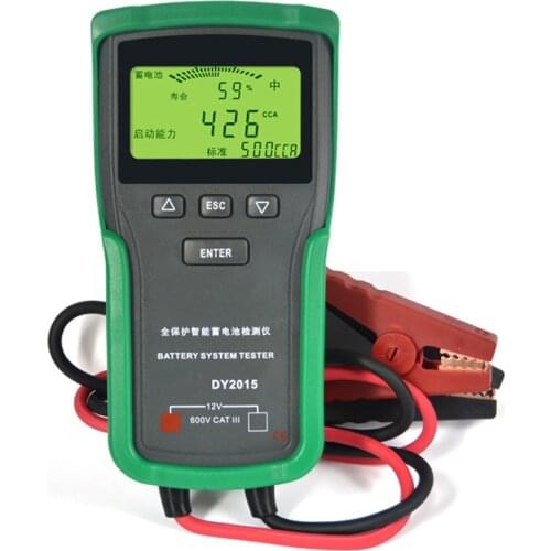 DY2015 12V Car Battery System Tester Capacity Maximum Electronic Load Charge Test+English Manual Conductance Resistance
