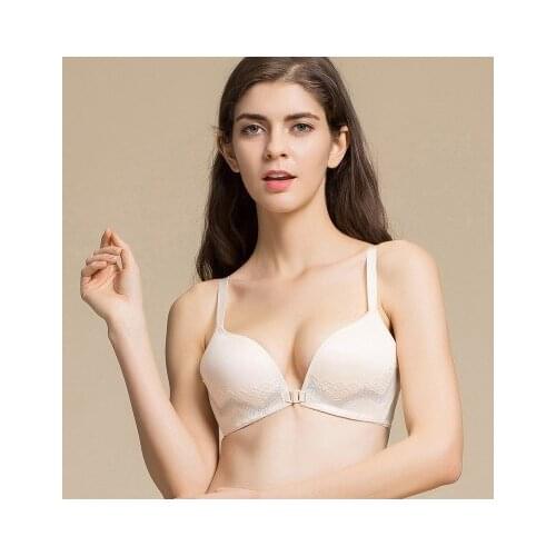 Without rims before the bra clasp back sexy beauty 100% mulberry silk bra 3