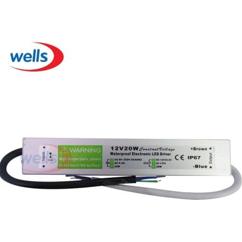 DC 12V 20W Waterproof Electronic LED Driver Transformer Power Supply