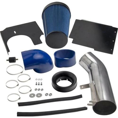 4" Cold Air Intake System Kit +Heat Shield Fit 99-06 For GMC For Chevy V8 4.8L/5.3L/6.0L