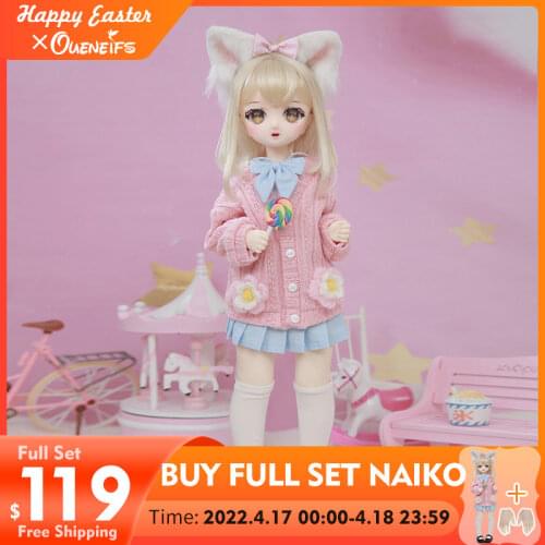 ShugaFairy Naiko 1/4 quadratic element Doll BJD Resin Body Model Girls mdd Fullset with face up Toy Gifts joint doll