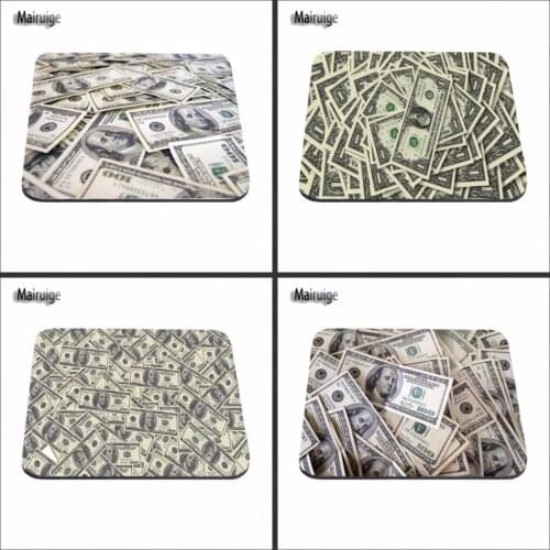Hot Selling 2017 Dollar Bills Retro News Sell New Small Size Gaming Mouse Pad Non-Skid Rubber Pad 18*22*2cm/25*20*2cm/29*25*2cm