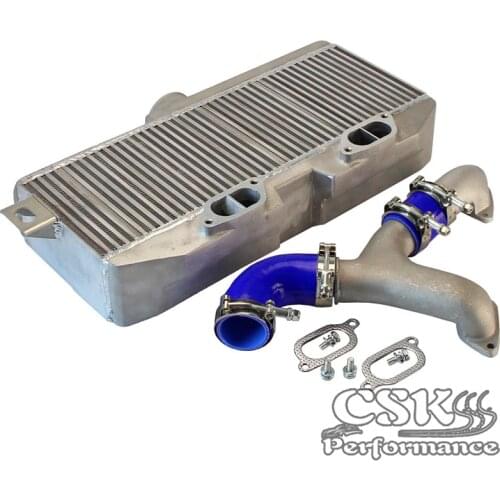 Upgrade Top Mount Intercooler + Y Pipe Fits For Subaru 02-07 WRX STI EJ20 EJ25 GD BLACK / RED / BLUE