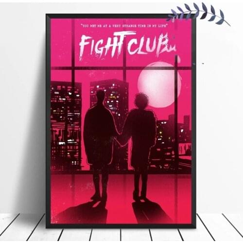 MT121 Fight Club Leon Mad Max Movie Poster Canvas Painting Wall Art Picture Painting Poster Prints Room Home Decor