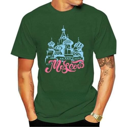 Men clothing Moscow Moskau Russland T Shirt Tee Shirt Comfortable Over Size S-4XL Custom Cute Summer Pictures Normal Shirt