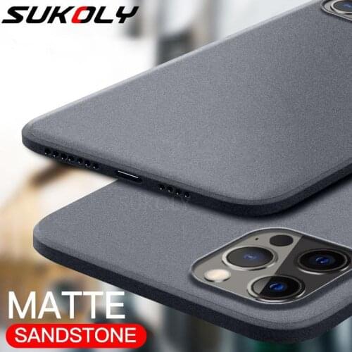 Soft Sandstone Matte Slim Case For iPhone 12 Pro Max XR XS 8 7 6s 6 Plus SE 2 2020 12 Mini 11 Pro Max Scrub Thin Back Funda