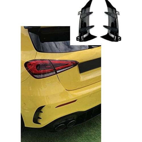Car Styling Rear Bumper Stickers Trim Cover Fender Accessories For Mercedes Benz A Class W177 Hatchback A180 A200 A220 A250 A35