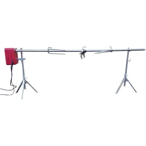 Stainless steel Portable Rotisserie Grill Spit Tripod BBQ Lamb Camping Roaster BBQ Grill