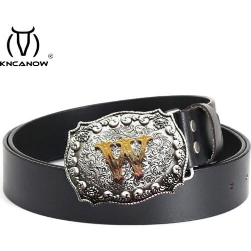 New Mens Genuine Leather Belts Designer Belt For Man W Buckle Strap Fashion Jeans Male Punk Belts Ceinture Homme Cuir Veritable