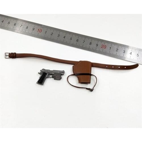 SWTOYS 1/6th FS030 Mercenary Muller Waist Belt Holster Gun Weapon Pistol Model Full Set For Doll Soldier Collection
