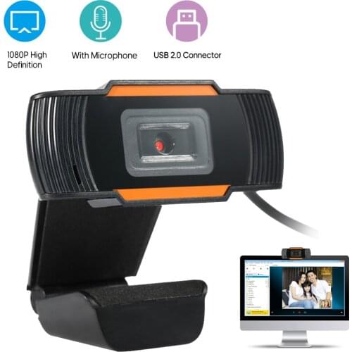 Webcam 1080P HD 1920 * 1080 Auto Focus USB Web Camera with Microphone Plug and Play Computer Webcam for video chat recording