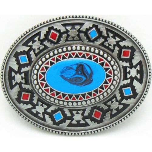 Western Indian Women Belt Buckles CowBoy Metal Buckles Suitable For 4cm Width Belt Drop shipping