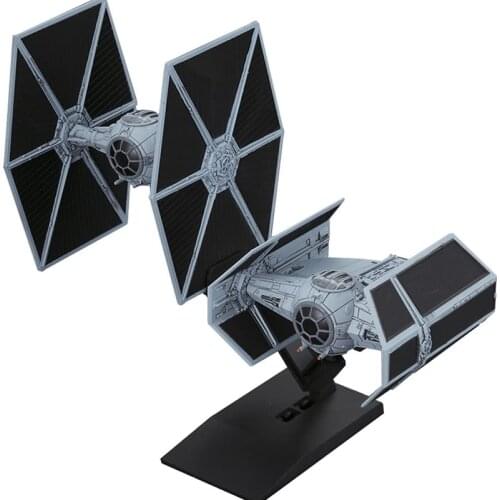 007 TIE Advanced X1 Starfighter BANDAI STAR WARS PVC Movie Assembly Model TOYS In-stock Ltems