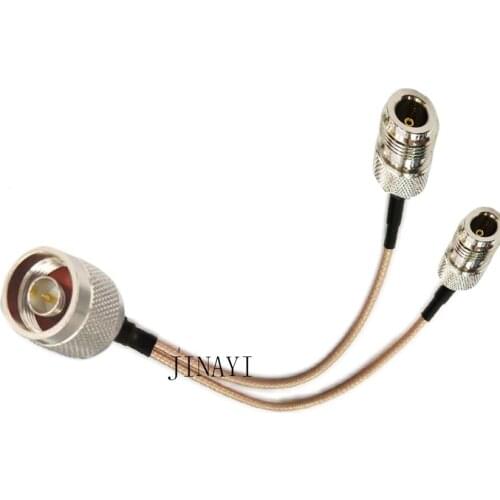 10pcs N Male to 2 N Female Connector RF RG316 Pigtail Y Extension Cable 10/15/20/30/50cm /1m