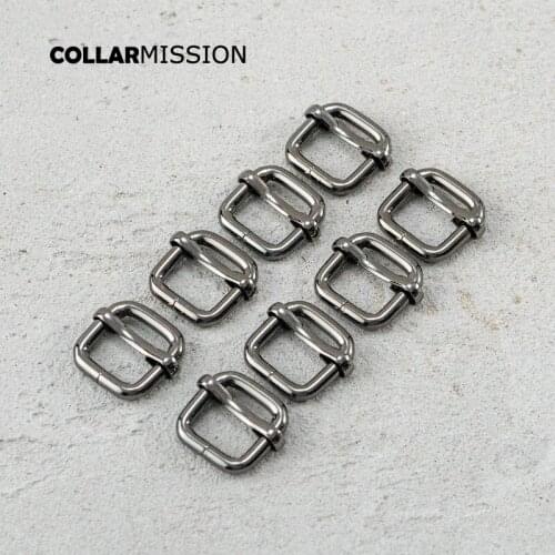 15mm electro-galvanized alloy pull core buckle for luggage bag with dog collar dog leash accessories gun black LXK15QH