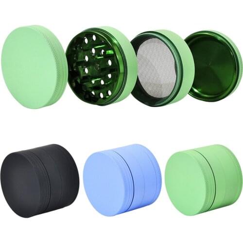 4 Layers Aluminum alloy Tobacco Grinder Weed Grinder Dry Herb Crusher Smoke Accessories Hemp Pepper Pot Spice Mill Grinder
