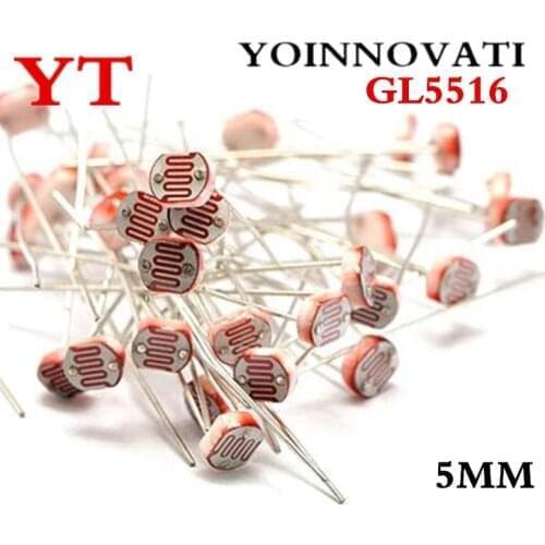 50pcs/lot GL5516 5516 Light Dependent Resistor LDR 5MM Photoresisto Best quality