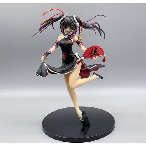 Anime Collectible Kawaii Toys Doll Gifts Date A Live III Kurumi Tokisaki Cheongsam Ver. Figuras PVC Action Figure Model Toy