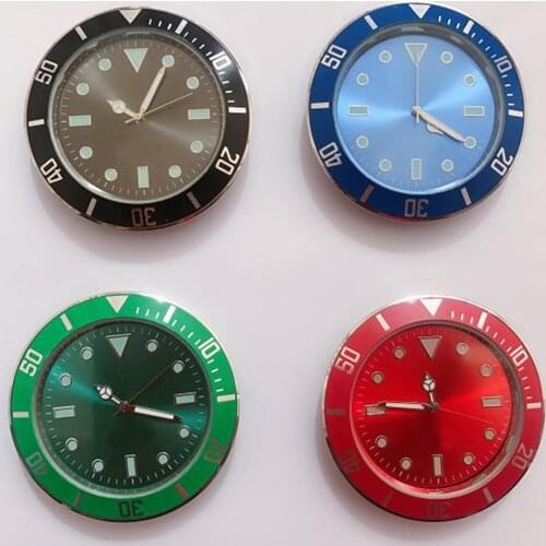 Car Clock Round Air Outlet Separate Pointer Mini Digital Self-adhesive Electronic Watch for Car Styling Decor car accessories