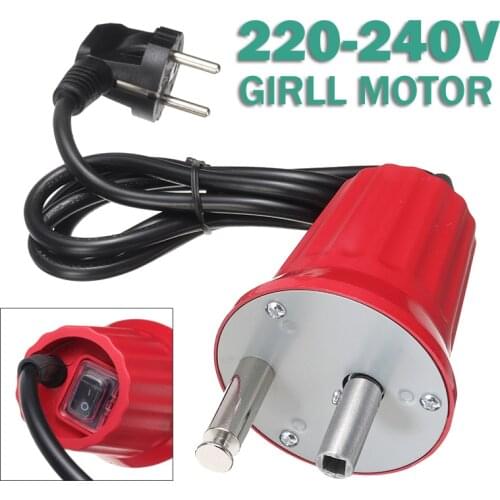 1Pc EU Plug BBQ Motor ABS FD801B Electric BBQ Rotisserie Grill Rotator Motor Outdoor Barbecue Tool