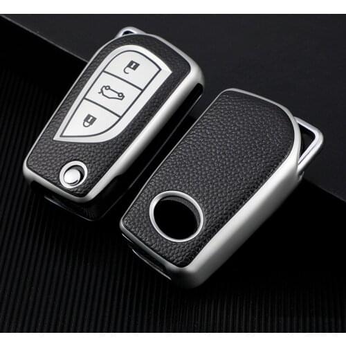 Hot Sale 3 Button TPU Key Case For Toyota Auris Corolla Avensis Verse Yaris Aygo Scion Tc Im 2015 2016 Camry Rav4 Car Cover