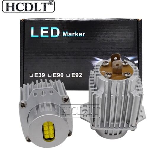 HCDLT 1 Set New 160W E90 Angel Eyes LED Kit Car Light Accessories Halo Ring 6500K White No Error Canbus 80W LED Marker E90 E91