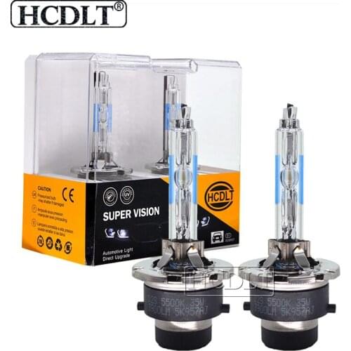 HCDLT 2PCS OEM 12V 35W Xenon Bulb D2S D4S HID Headlamp D1S D3S Car Headlight Bulb Kit Auto Lamp 5500K For All Auto Car Lamp